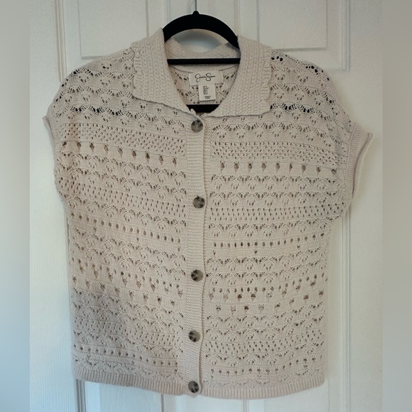 ❤️Jessica Simpson Ivory Knit Sweater Size Small - Picture 1 of 6